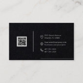 Conception de code-barres Carte de visite professi (Dos)