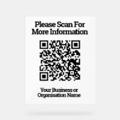 Conception de code QR information (Recto)