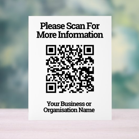 Conception de code QR information (Neutre)