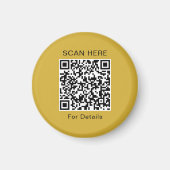 Conception de code QR unique Magnet circulaire (Devant)