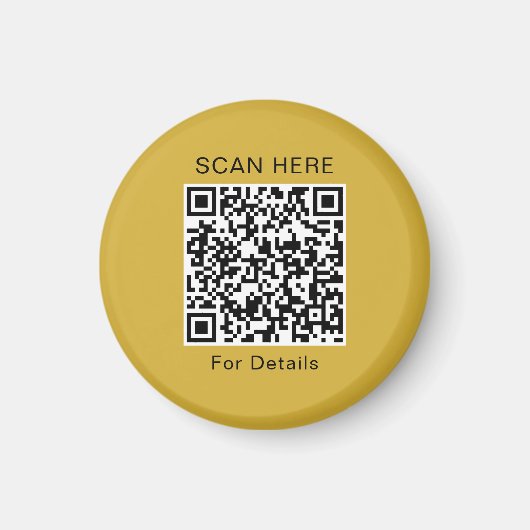 Conception de code QR unique Magnet circulaire (Devant)