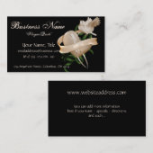 Conception de coeur avec des cartes de visite de (Devant / Derrière)