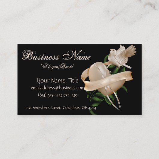 Conception de coeur avec des cartes de visite de (Devant)