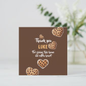 Conception de coeur de Merci personnalisé (Debout devant)