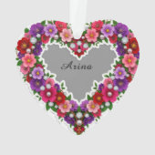Conception de cœur floral élégant (dos)