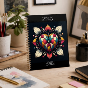 Conception de cœur personnalisée Colorée Artistiqu