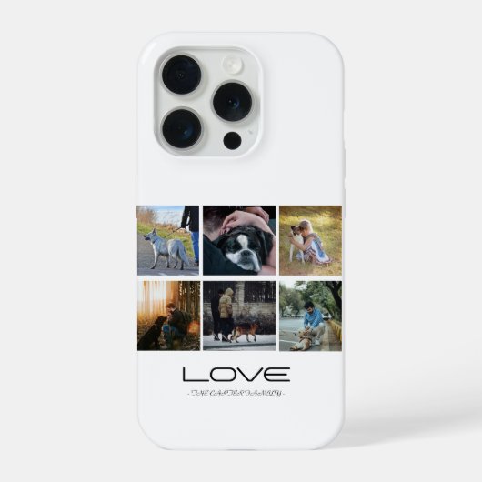 Conception de collage de portrait de famille Love (Verso)