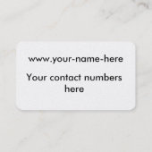 Conception de construction pour Carte de visite (Dos)