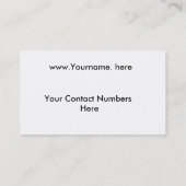 Conception de construction pour Carte de visite (Dos)