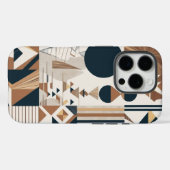 Conception de coque de téléphone abstraite moderne (Verso (horizontal))
