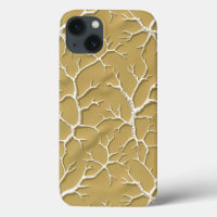 Conception de coque iPhone à branchage kaki emboss