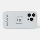 Conception de coque iPhone pour logo d'entreprise (Verso Horizontal)