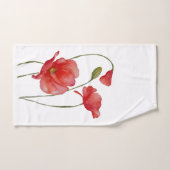 Conception de coquelet à l'aquarelle artisanale (Serviette à main)