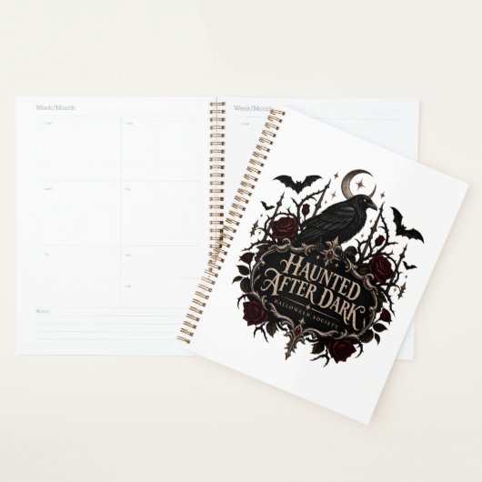 Conception de corbeau gothique Halloween Haunted A (Devant avec enveloppe)