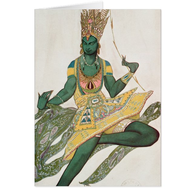 Conception de costume pour Nijinsky comme 'God (Devant)