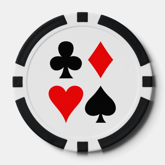Conception de costumes de cartes jetons de poker (Recto)