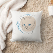 Conception de Coussin de Chat aux Yeux Bleus Minim (Couverture)