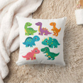 Conception de Coussin de Jet Étagé avec Dinosaures (Couverture)