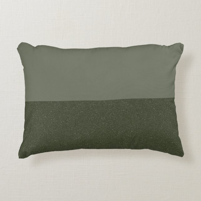 Conception de Coussin Fractionné vert Moss personn (Devant)