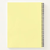 Conception de couverture de cahier rayée rose et j (Dos)