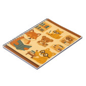 Conception de couverture de cahier scolaire avec d (Côté gauche)