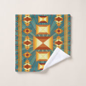 Conception de couverture indienne des rayons du so (Gant de toilette)