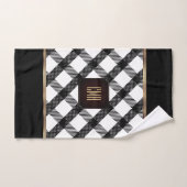 Conception de crise en noir et blanc (Serviette à main)