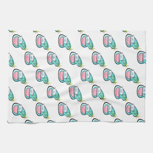 Conception de cuisine atomique Serviette de cuisin (Horizontal)