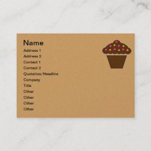 CONCEPTION DE CUPCAKE carte de visite