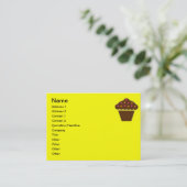 CONCEPTION DE CUPCAKE CARTE DE VISITE (Debout devant)