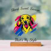 Conception de dachshund en pop art personnalisable (Neutre)