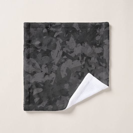 Conception de design graphique abstrait noir et gr (Gant de toilette)