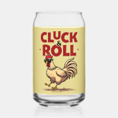 Conception de dessin animé de coq cool "Cluck & Ro (Verso)