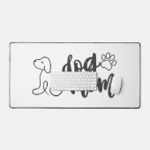 Conception de dessin au trait de maman de chien Am (Clavier et souris)