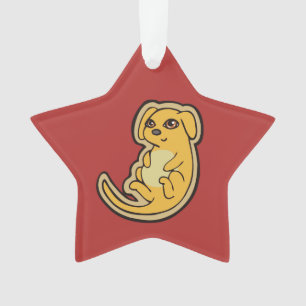 Conception De Dessin De Chien Jaune Et Rouge