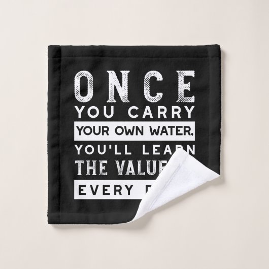 Conception de devis de sagesse - Valeur de chaque (Gant de toilette)