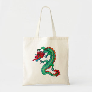 Conception de dragon sur le sac fourre-tout à