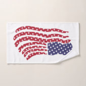 Conception de drapeau bleu blanc rouge (Serviette à main)