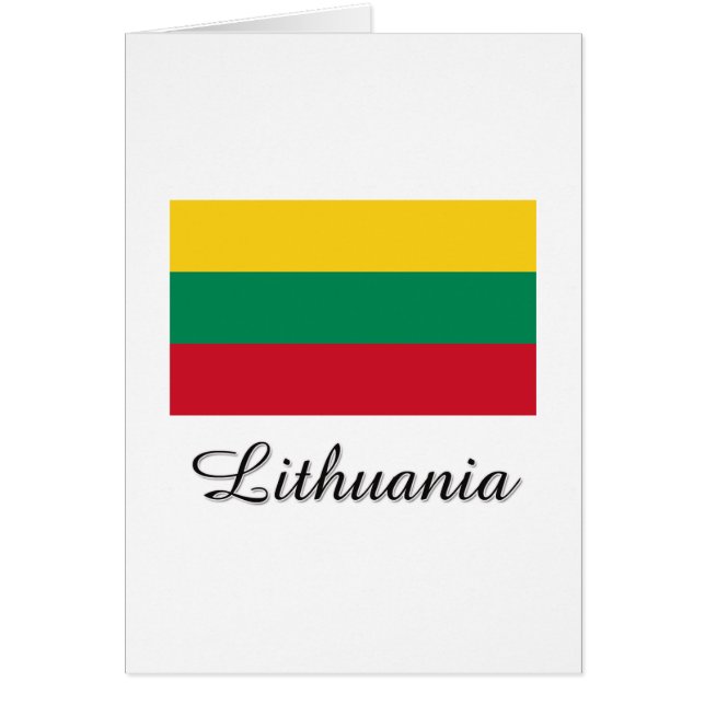 Conception de drapeau de la Lithuanie (Devant)