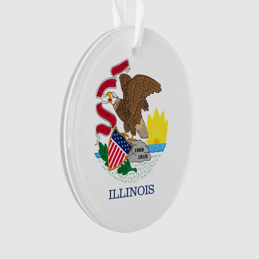 Conception de drapeau d'état de l'Illinois (devant)