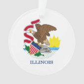 Conception de drapeau d'état de l'Illinois (devant)