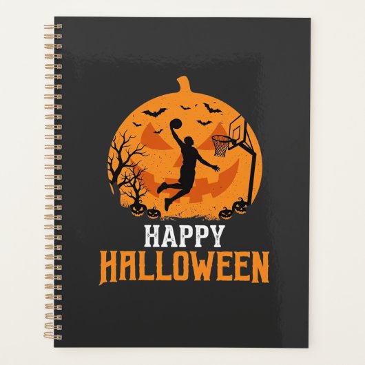 Conception de dunk de basket-ball Halloween citrou (Devant)