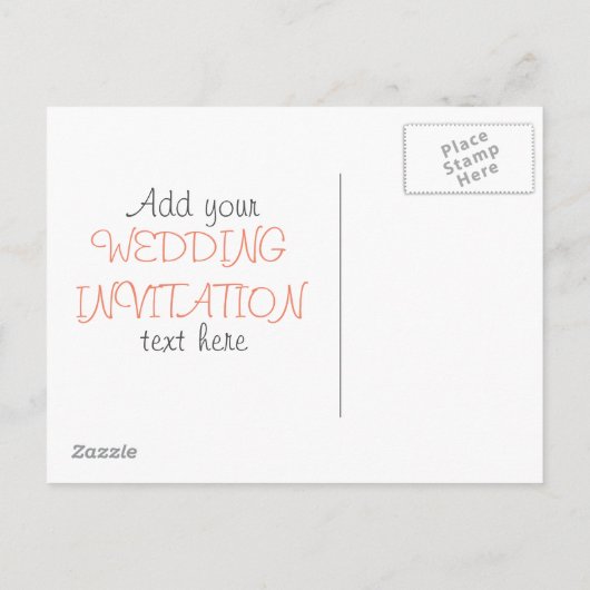 conception de faire-part de mariage (Dos)