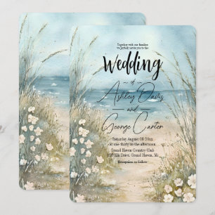 Conception de faire-part de mariage à l'aquarelle