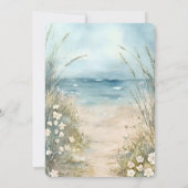 Conception de faire-part de mariage à l'aquarelle (Dos)