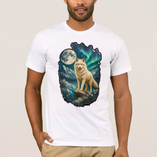 Conception de fantaisie faunique avec t-shirt loup