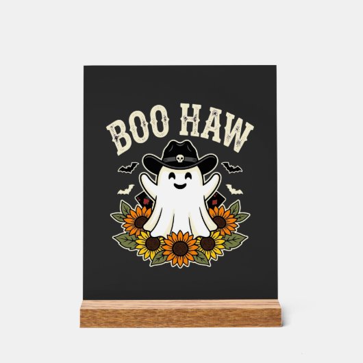 Conception de fantôme Halloween occidental Boo Haw (Recto)