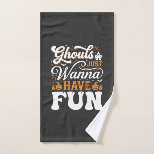 Conception de fantômes d'Halloween qui veulent jus (Serviette à main)