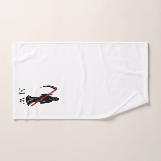 Conception de Faucheuse Monogrammé (Serviette à main)