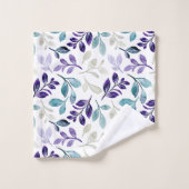Conception de feuilles d'aquarelle harmonieuses (Gant de toilette)